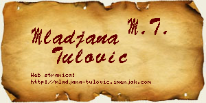 Mlađana Tulović vizit kartica